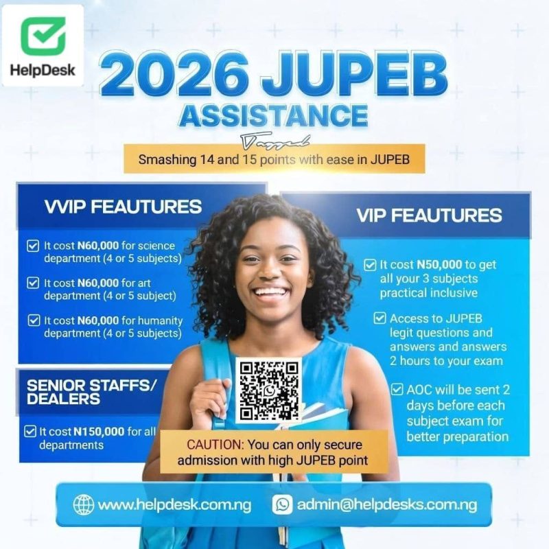 Verified  2026 JUPEB RUNZ 2026 EXPO RUNS 